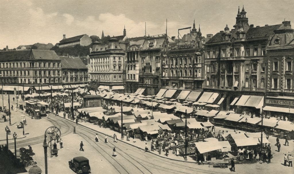 Trg bana Jelačića oko 1935. godine